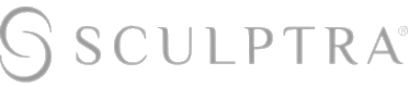 Sculptra brand logo design.
